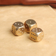 Solid Brass Dice for Chess Card Games Mahjong Entertainment at Home and Events