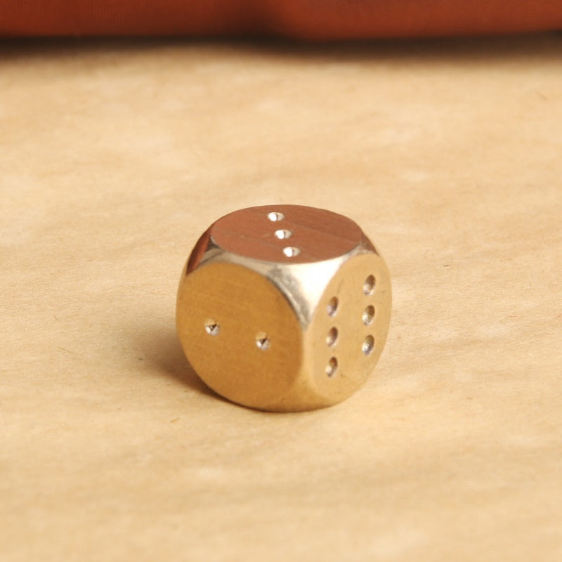 Solid Brass Dice for Chess Card Games Mahjong Entertainment at Home and Events