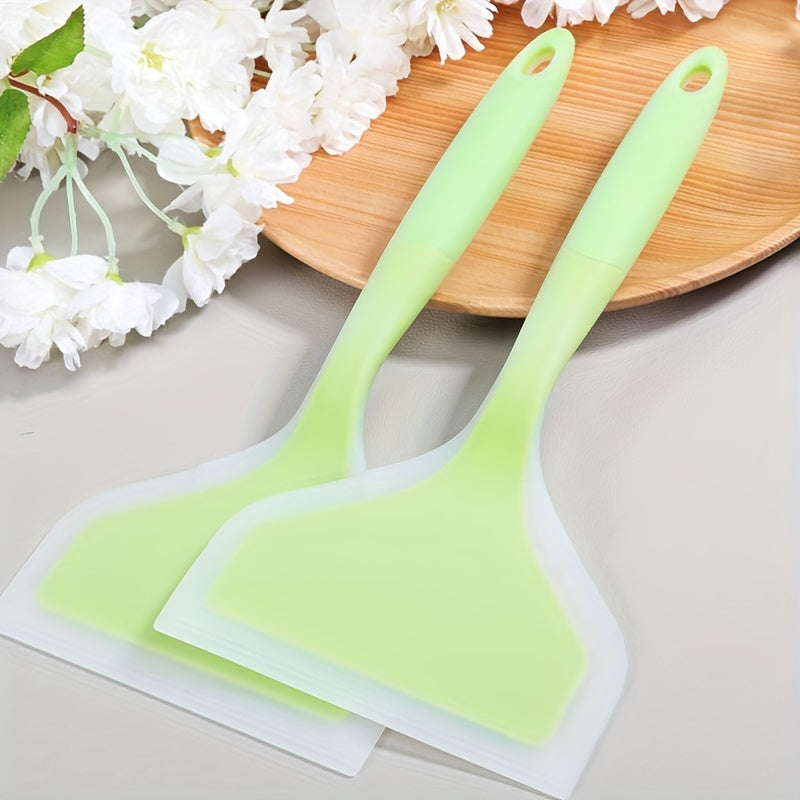 Espátula de silicona para utensilios de cocina antiadherentes, resistente a altas temperaturas, espátula para tortilla