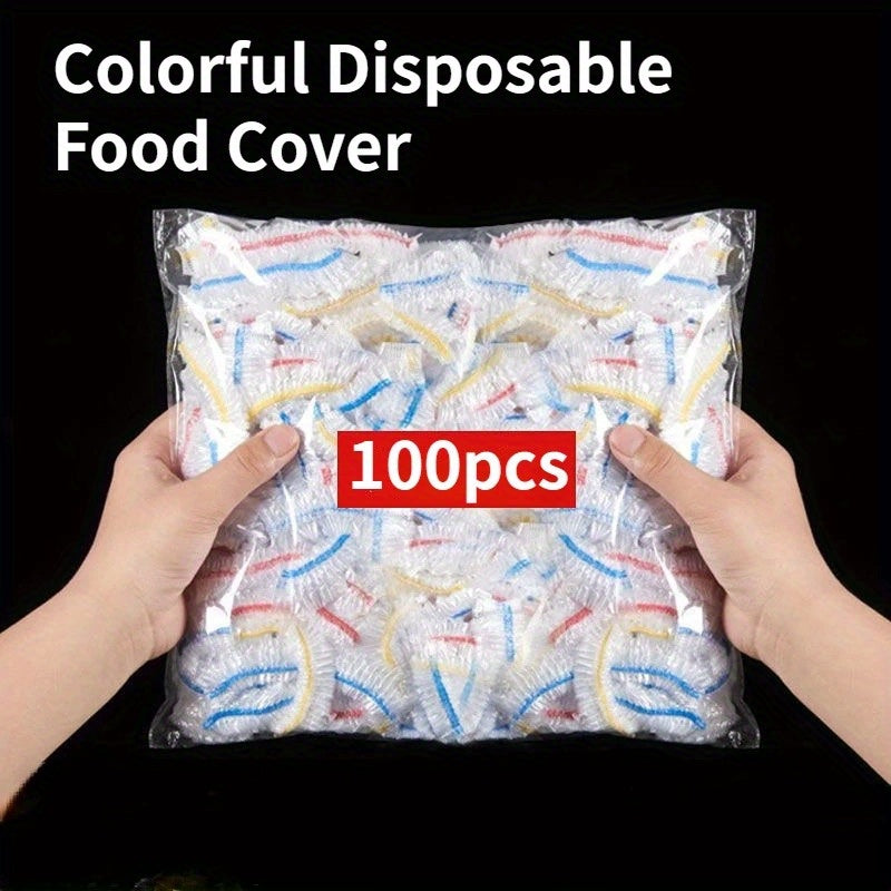 Reusable Food Storage Wraps Set of 100 Clear Plastic Wrap for Leftovers Fruits Vegetables