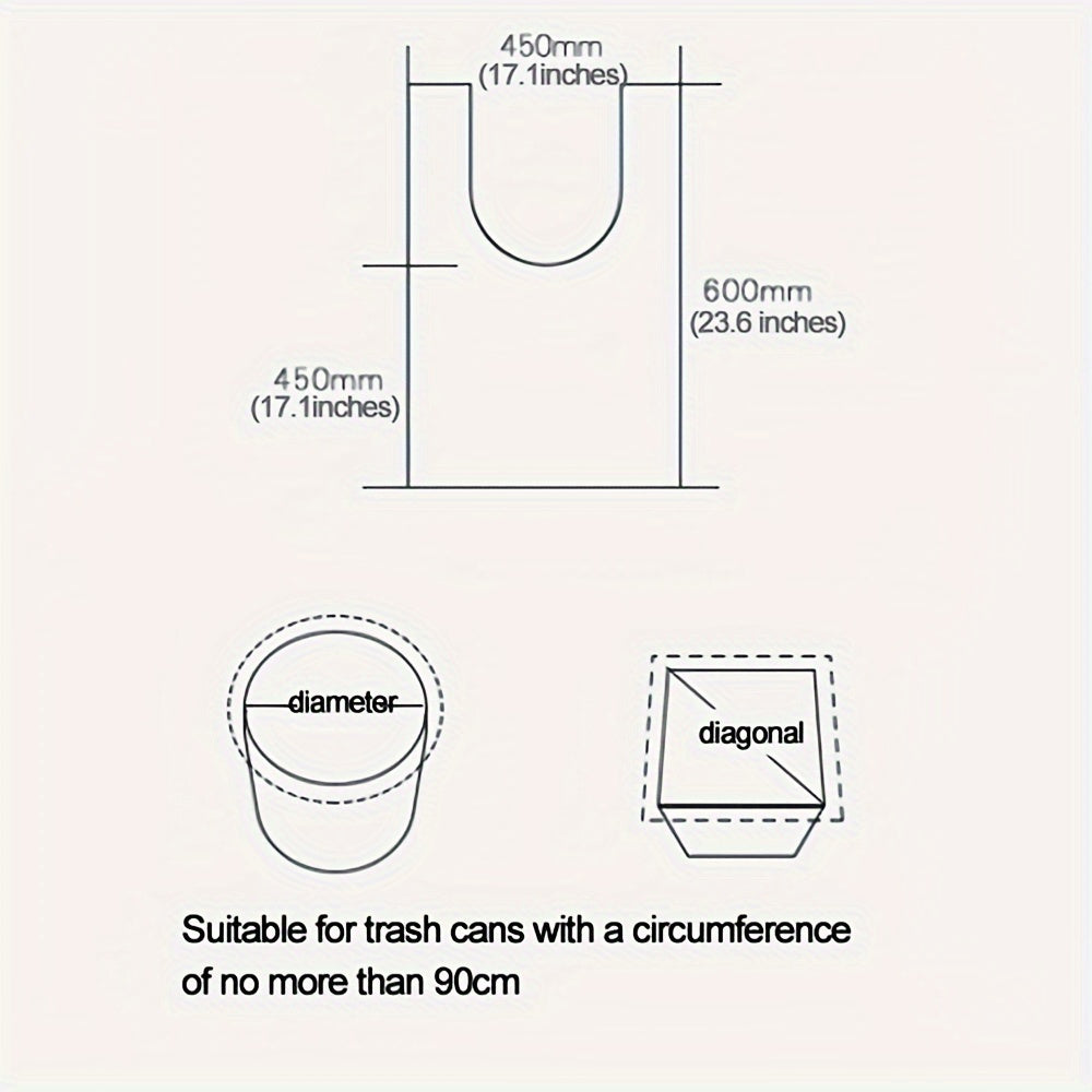 Uy va oshxona uchun tutqichli qalinlashtirilgan 100 ta bitta foydalaniladigan axlat sumkasi to'plami