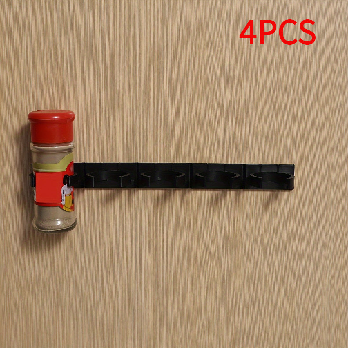 Set of 10 Large Capacity Spice Racks Wall Mounts Kitchen Organizer Plastic