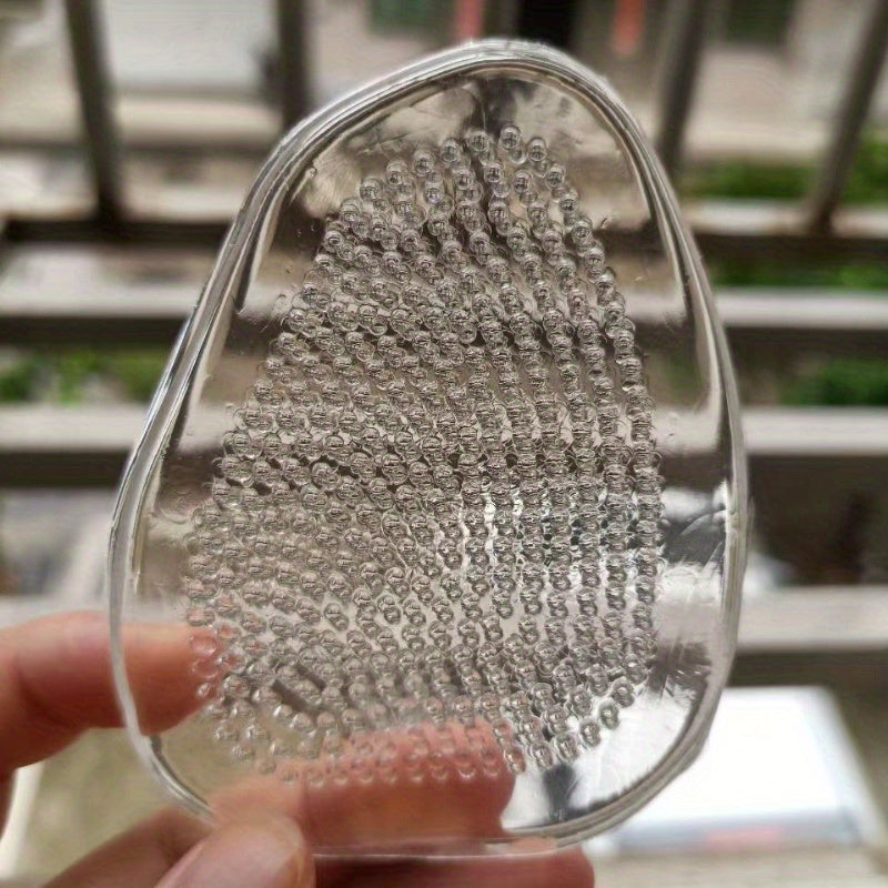 Ayollar uchun yuqori poshnali poyabzalga mo'ljallangan silikon jel old oyoq tagliklari - sirpanmaydigan, qulay, shaffof oyoq yostiqlari, sirpanishga qarshi yuzasi va barqarorlik xususiyatlari bilan.