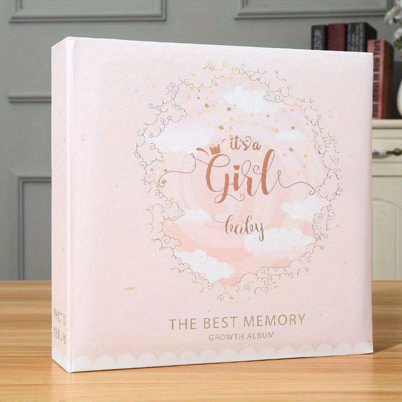 15.24 sm Fotoalbom, 200 qattiq qobiqli qog'oz qo'shimchalari bilan esdaliklar uchun