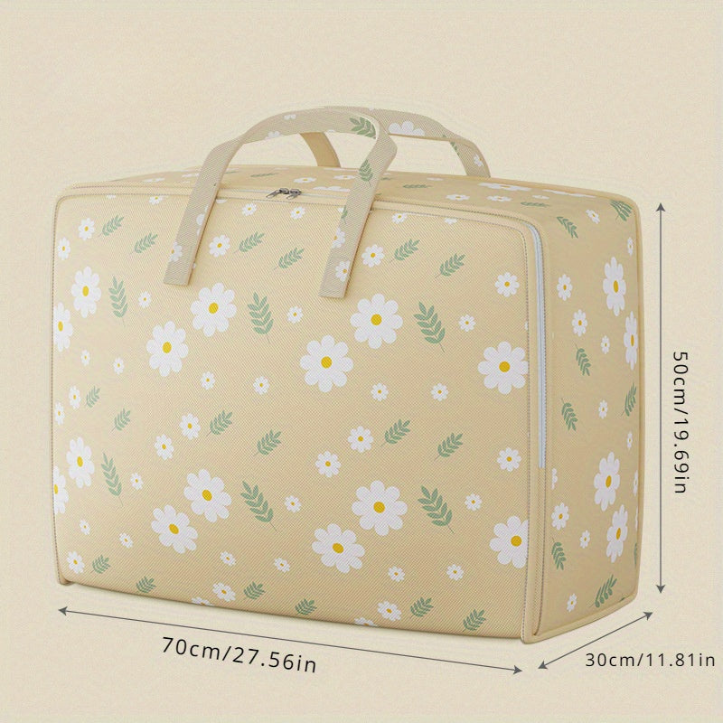 Bolsa de almacenamiento de mezcla de algodón resistente al agua con estilo vintage para ropa y organización del hogar