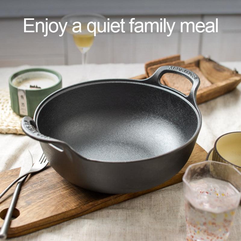 Cast Iron Cookware Traditional Japanese Style Stew Pot with Lid Non-Stick Uncoated