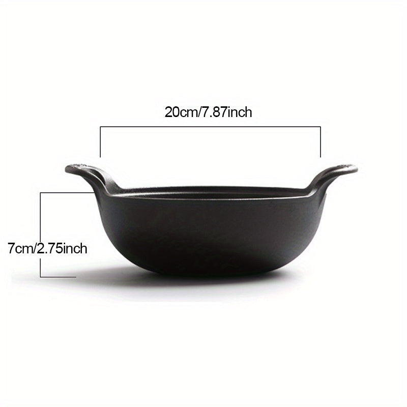 Cast Iron Cookware Traditional Japanese Style Stew Pot with Lid Non-Stick Uncoated