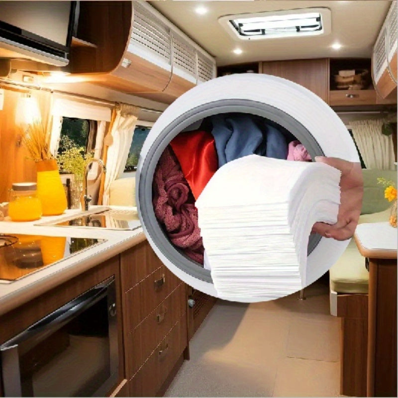 50 таблеток для стирки в листах для предотвращения пятен и поглощения цвета в общественной прачечной