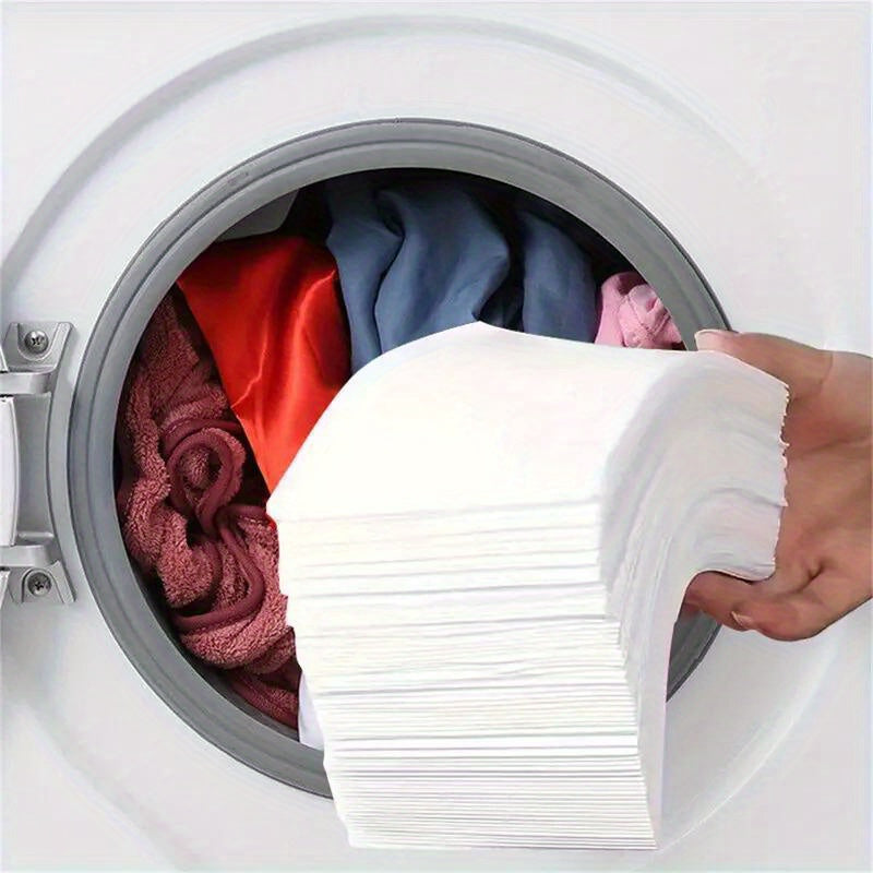 50 Laundry Tablet Sheets for Anti-Staining and Color Absorption in Public Laundry