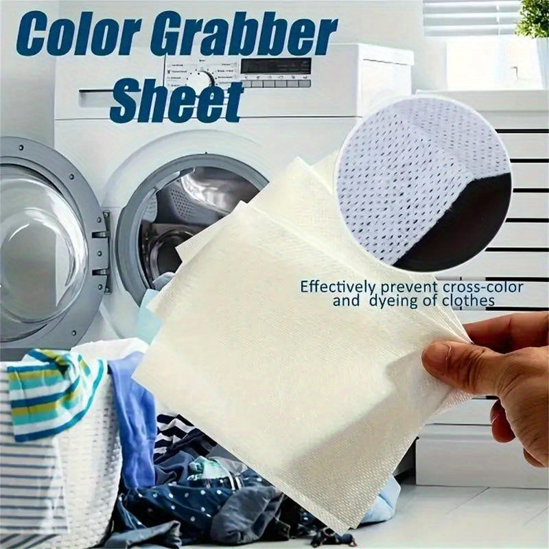 50 Laundry Tablet Sheets for Anti-Staining and Color Absorption in Public Laundry