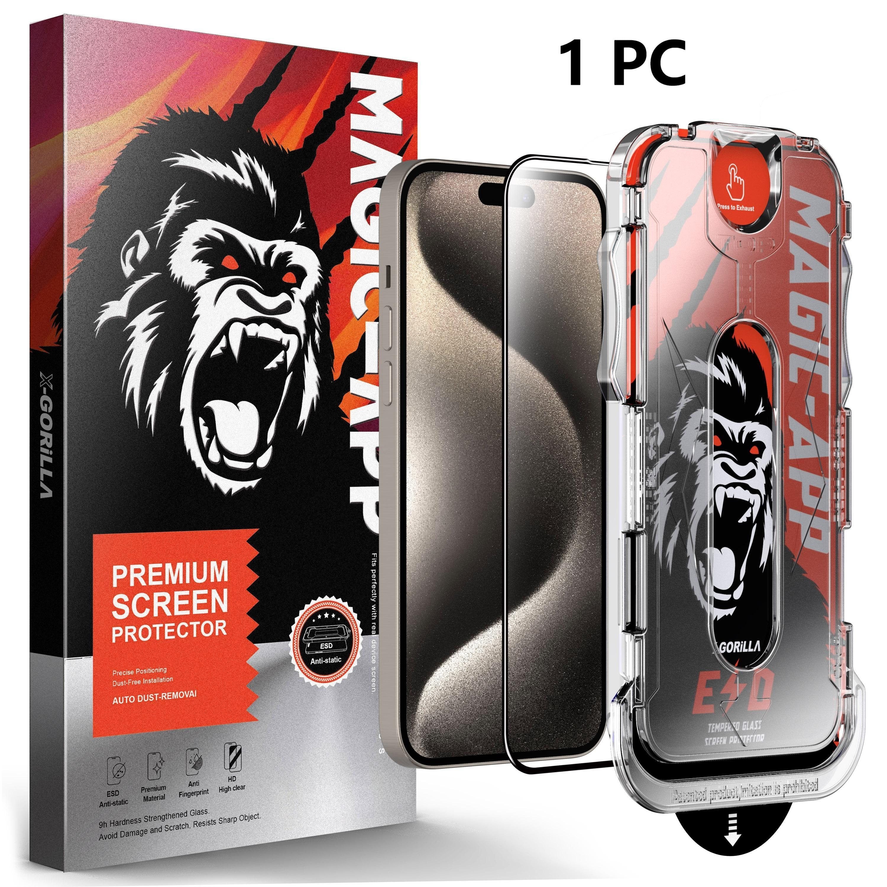 Tempered Glass Screen Protector for iPhone 15 Pro Max/14/13/12/11 Pro Max Plus Anti-Glare Scratch-Resistant Shatterproof