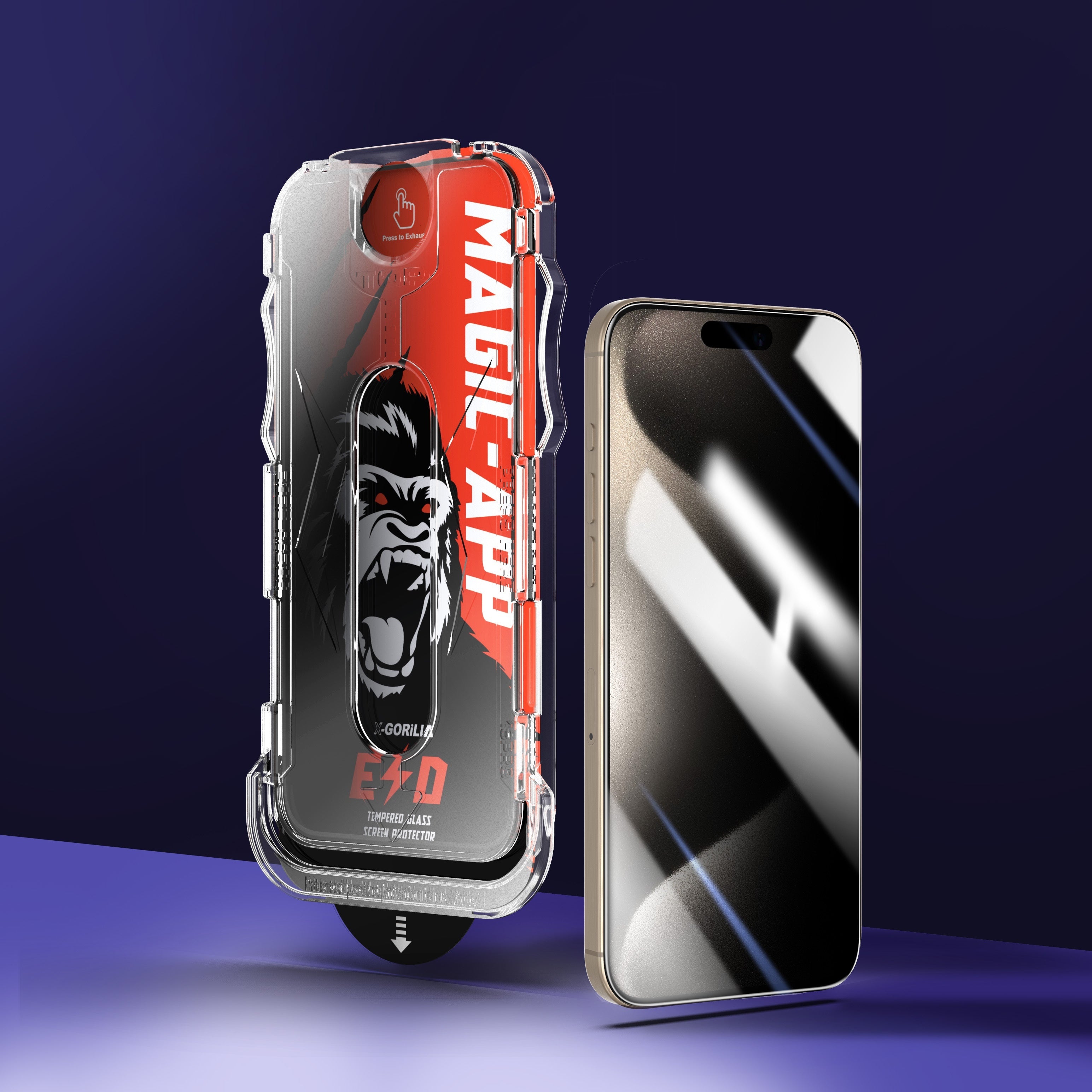 Tempered Glass Screen Protector for iPhone Models Anti-Glare Scratch-Resistant Shatterproof 9H