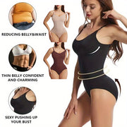 Plus Size Backless Bodysuit with Butt Lifting Tummy Control High Compression Shapewear