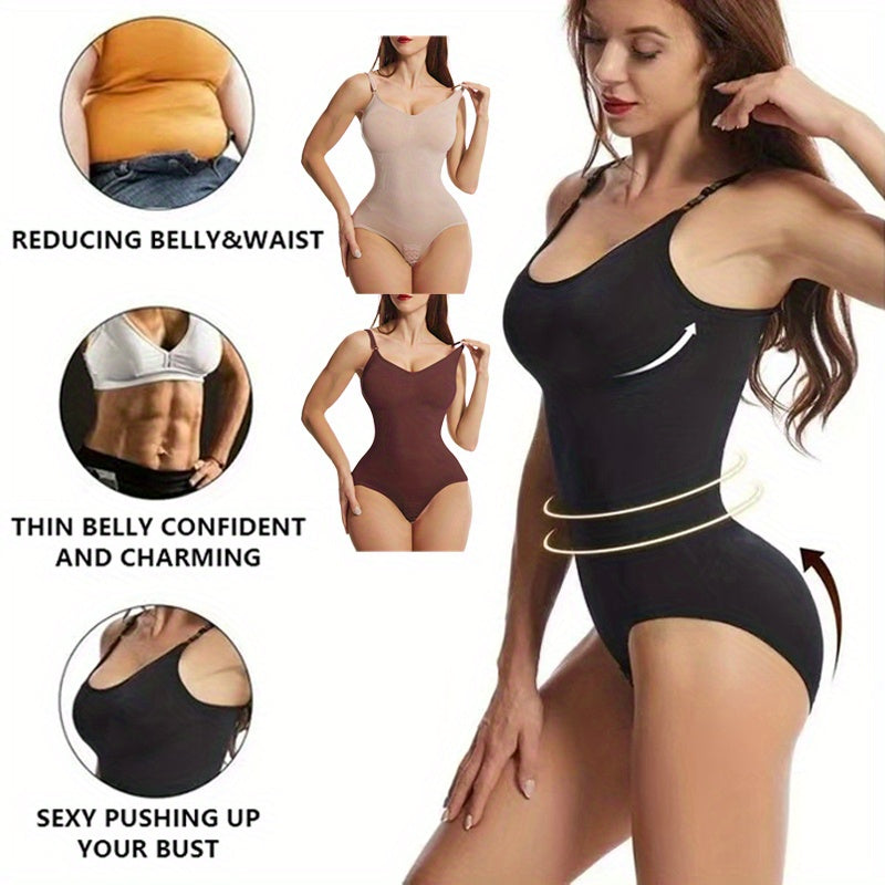 Plus Size Backless Bodysuit with Butt Lifting Tummy Control High Compression Shapewear
