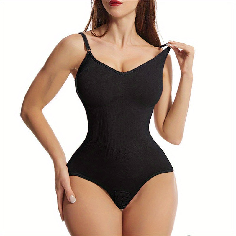 Plus Size Backless Bodysuit with Butt Lifting Tummy Control High Compression Shapewear