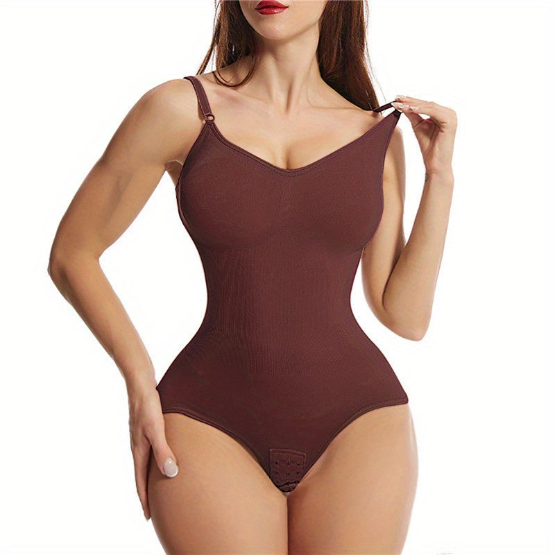 Plus Size Backless Bodysuit with Butt Lifting Tummy Control High Compression Shapewear