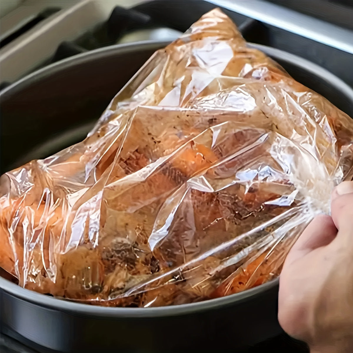 30 bolsas grandes para horno para asar pollo y pavo, duraderas, de plástico PET