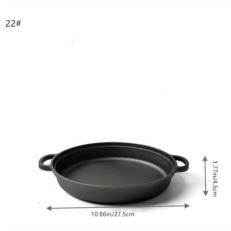 Cast Iron Frying Pan Non-Stick Induction Suitable for Gas Stove 10 Inch