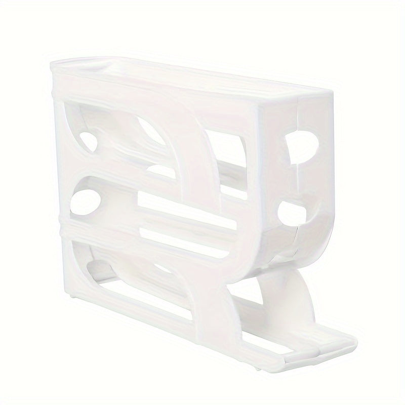 Automatic Egg Dispenser Plastic Tray Space-Saving Refrigerator Storage