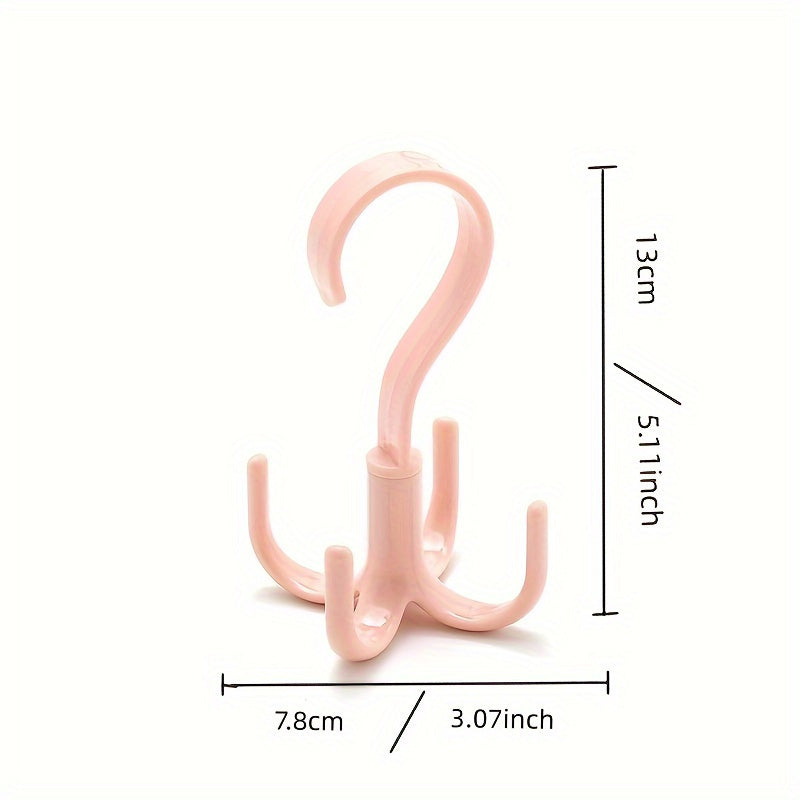 360° вращающийся пластиковый вешалка для венков - организуйте сумки, шарфы, ремни в шкафу