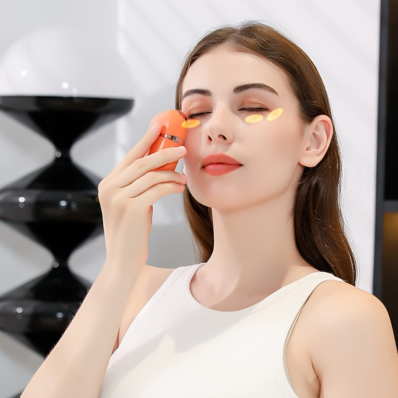 Portable Eye Massager with Heat and Moisturizer Rechargeable Facial Tool for Puffiness and Dark Circles