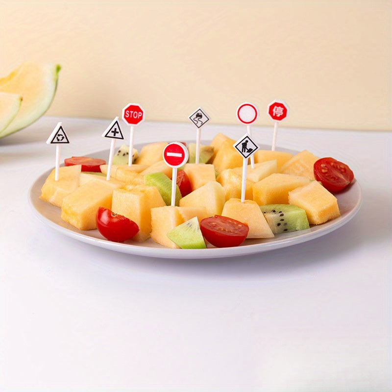 Bolalar uchun mini plastmassa tushlik qutisi bezak kartochkalari, multfilm hayvonlari, mevalar, Xellouin, yo'l harakati belgilar