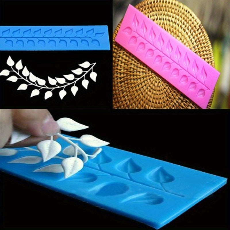 Silicone Lace Leaf Mold for Fondant and Chocolate Cake Decorating