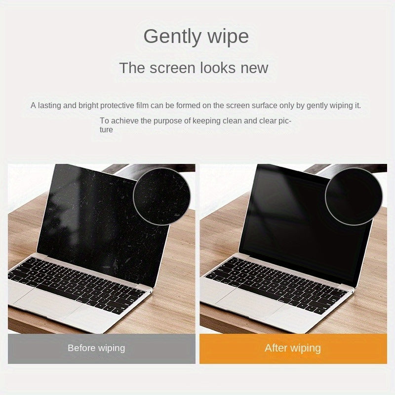 Bir martalik ekranni tozalash uchun 100 dona va katta ho'l salfetkalar 40 dona Elektronika uchun