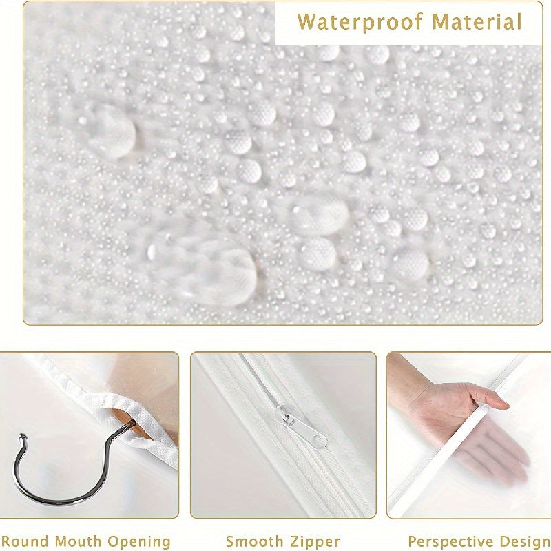 Juego de 5 bolsas de ropa ahorradoras de espacio con cremallera para almacenamiento de ropa, organización sin polvo