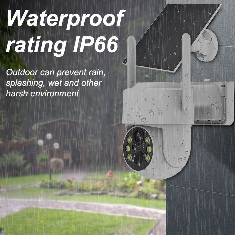 2K 3MP Wireless Outdoor Security Camera with AI Motion Detection Spotlight Night Vision Two-Way Audio IP66 Waterproof Battery Powered