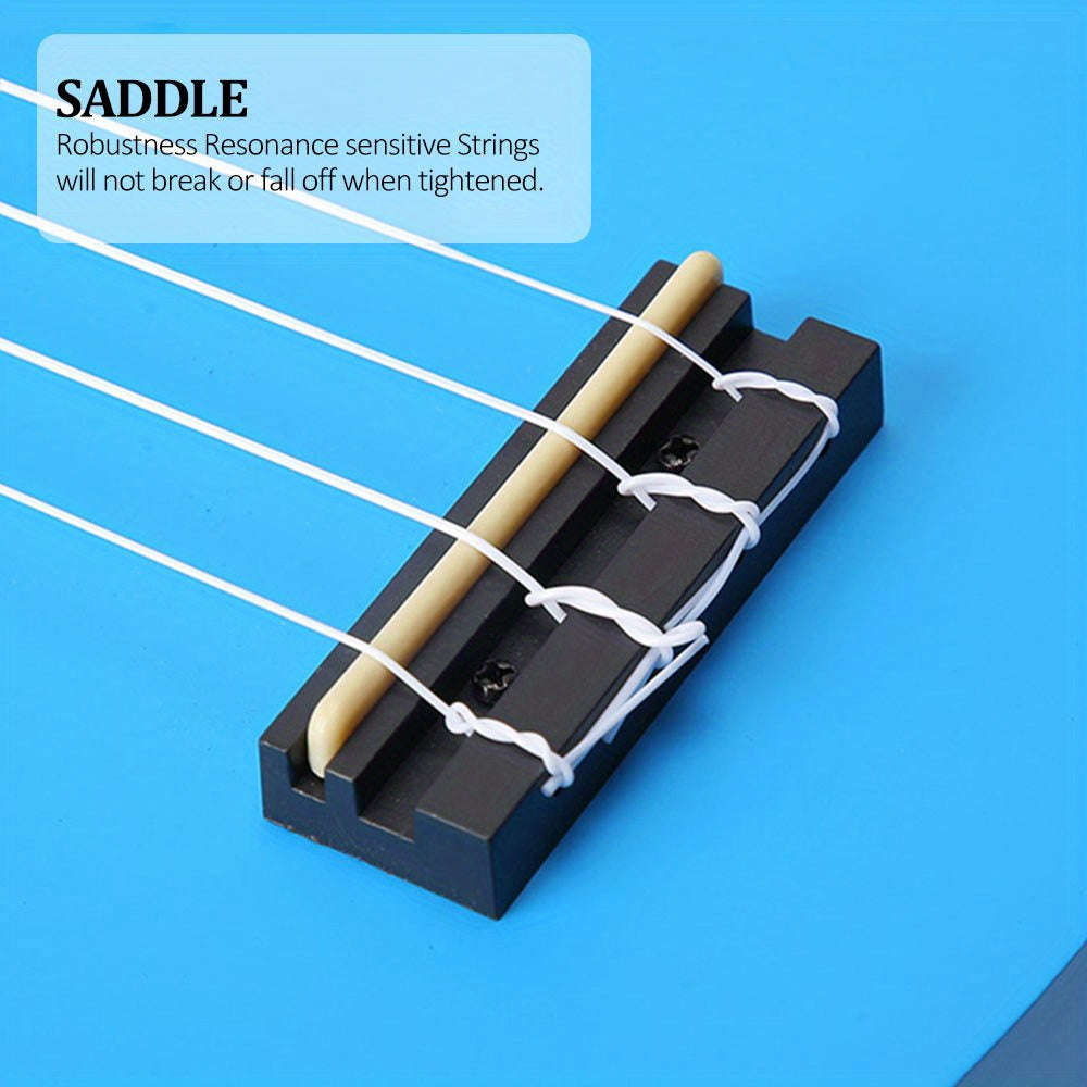 Hawaiian Ukulele Starter Kit 21 Inch with Soft Nylon Strings and Accessories for Adults