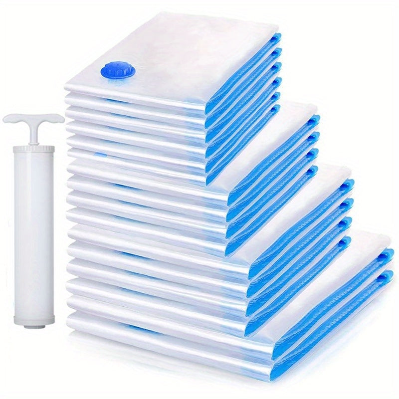 3-5 ta vakuum saqlash sumkasi to'plami kiyimlar va yostiqlar uchun joyni tejovchi