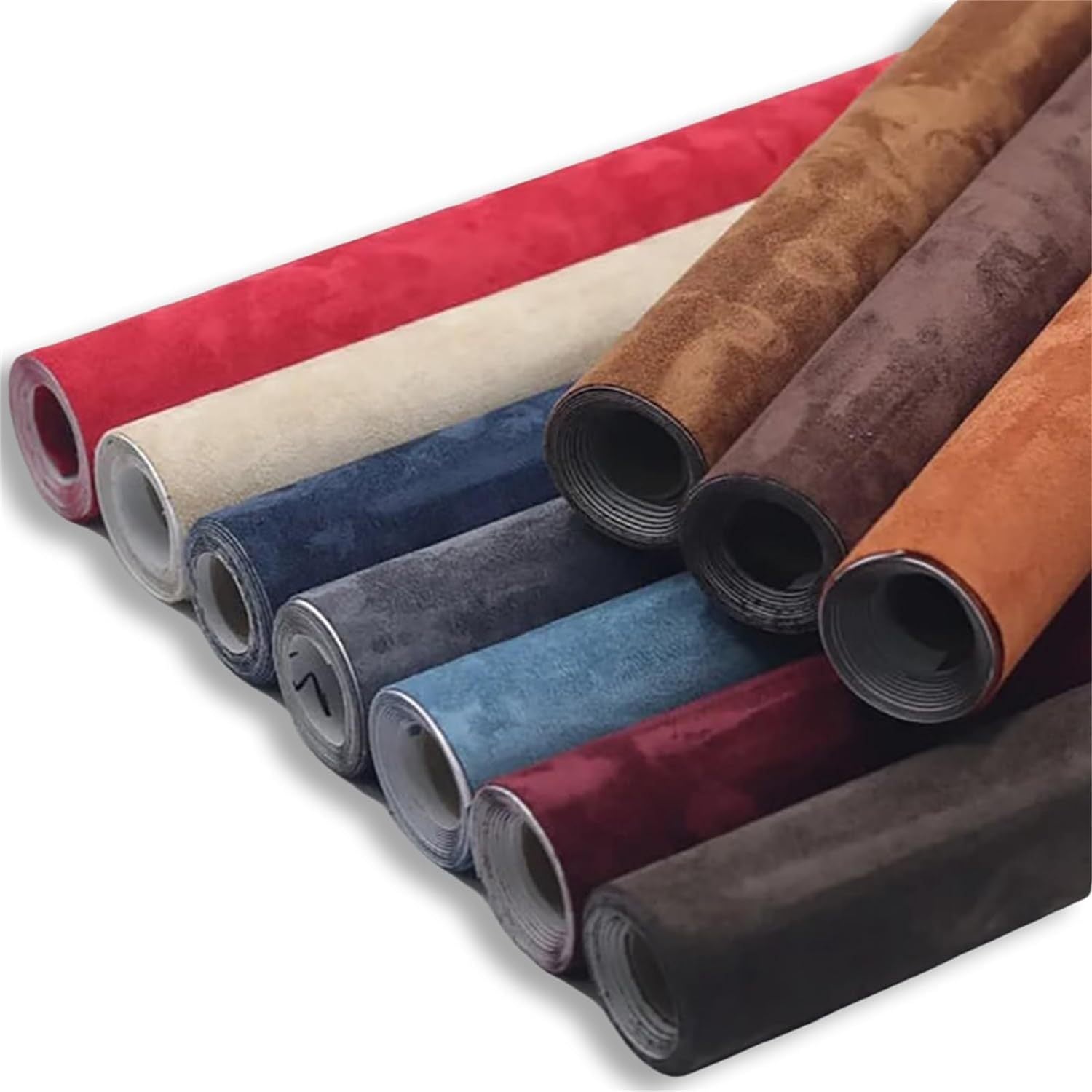 Microfiber Artificial Fabric Roll for Car Interior Wrapping Self-Adhesive 0.3x1.5m in Assorted Colors