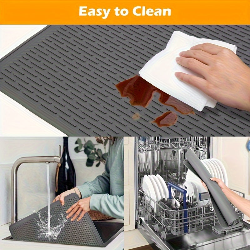 Silicone Cutting Board for Kitchen Heat Protection and Scratch Prevention
