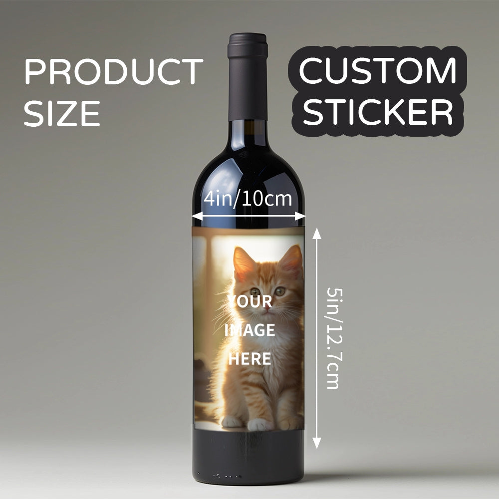 Personalized Waterproof Sun-Resistant Wine Labels for Gifts