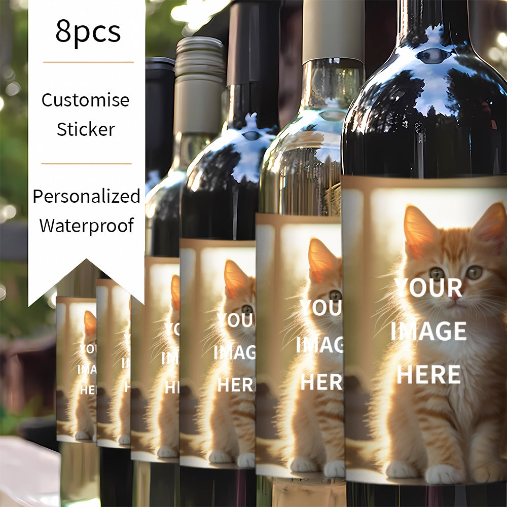 Personalized Waterproof Sun-Resistant Wine Labels for Gifts