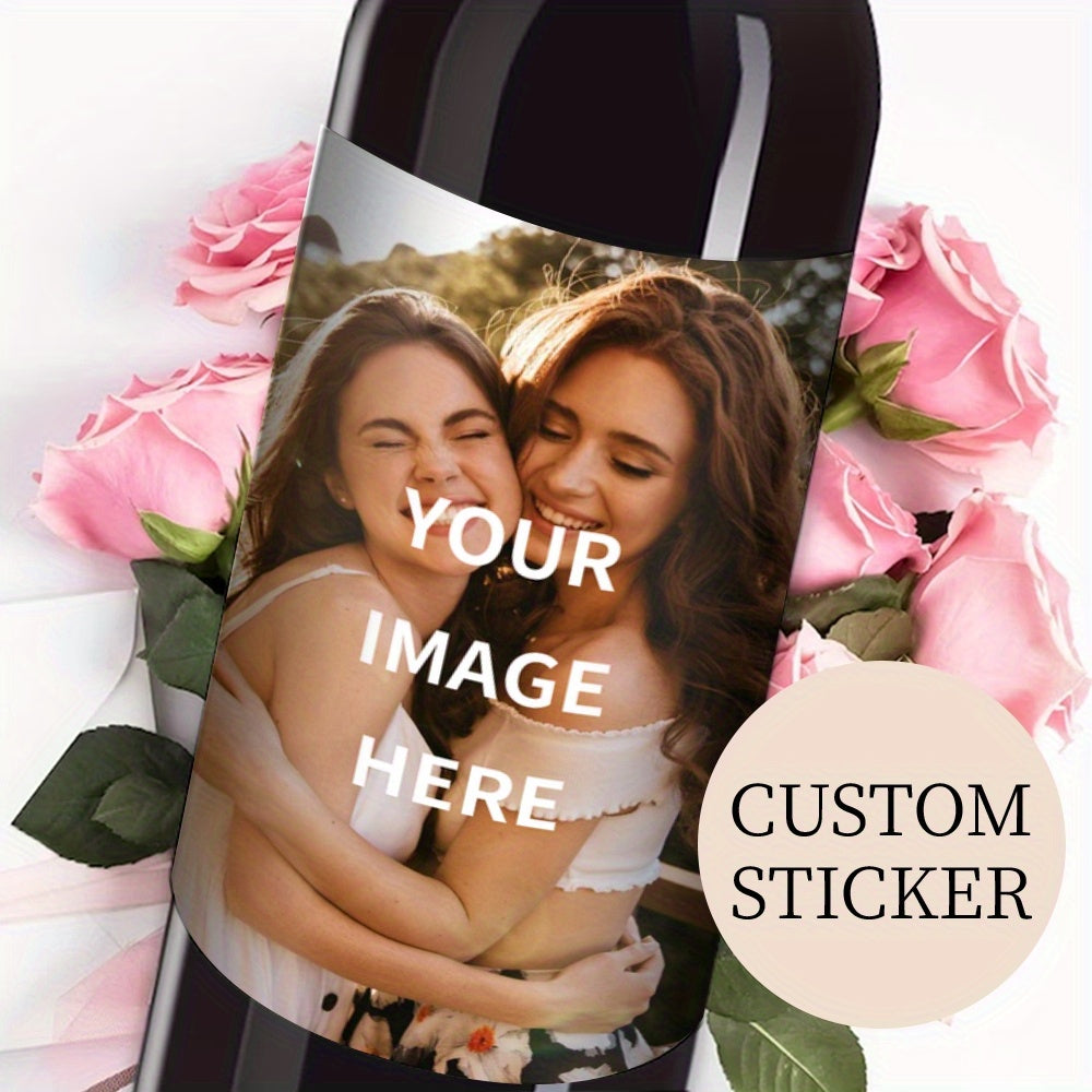 Personalized Sisters Gift 8 Custom Photo Wine Labels Waterproof Sun-Resistant 10x12.7cm