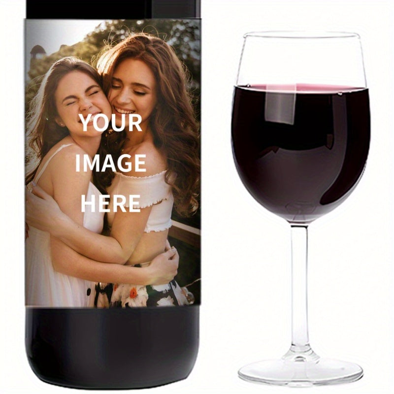 Personalized Sisters Gift 8 Custom Photo Wine Labels Waterproof Sun-Resistant 10x12.7cm