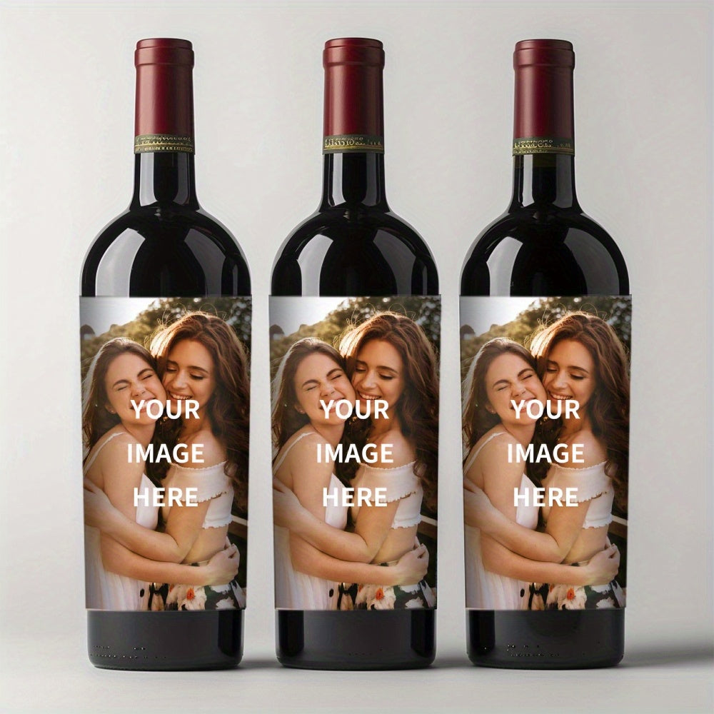 Personalized Sisters Gift 8 Custom Photo Wine Labels Waterproof Sun-Resistant 10x12.7cm