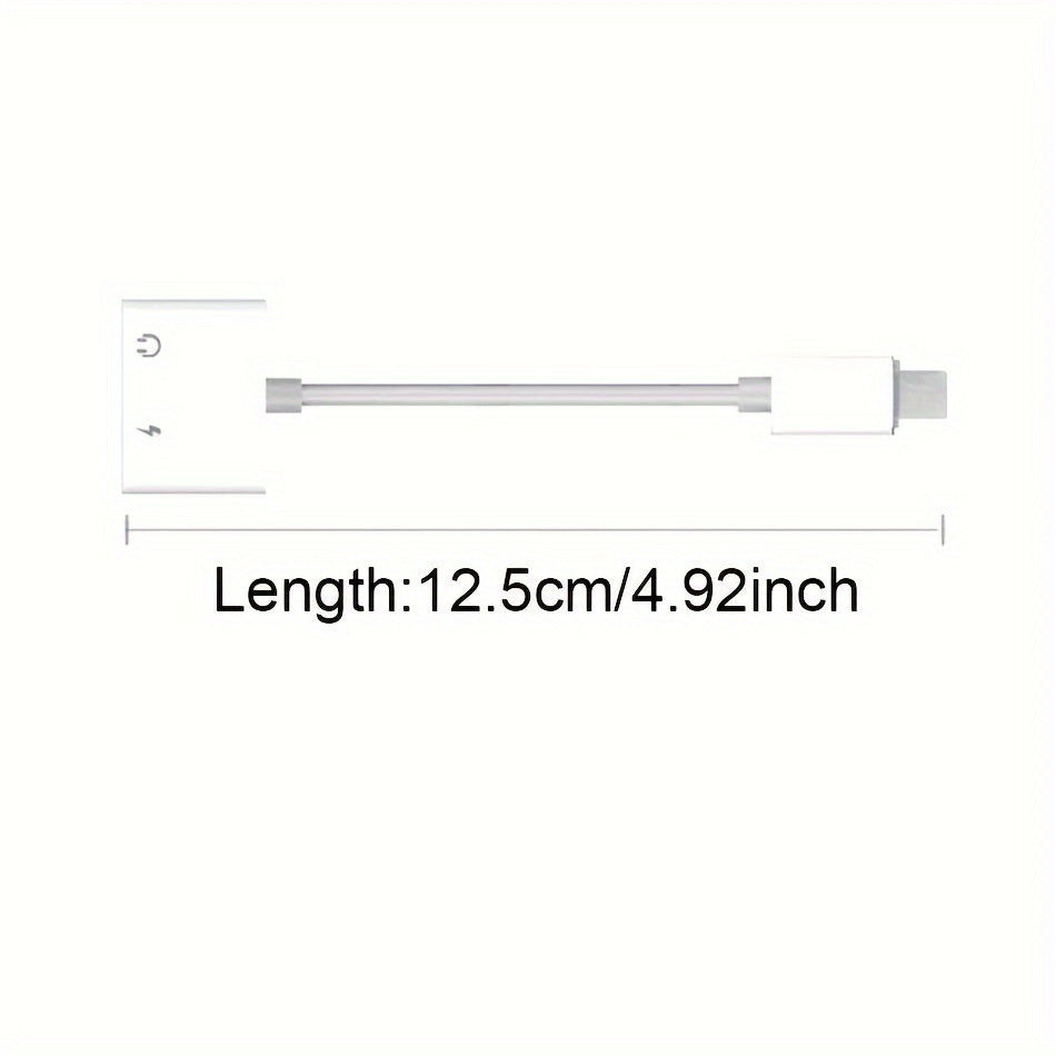 Аудиоадаптер USB C с портом для зарядки - 2 в 1 Type-C на 3,5 мм аудиоразъем и AUX-кабель для SamSung, Xiaomi - Заряжайте телефон, пока слушаете музыку.