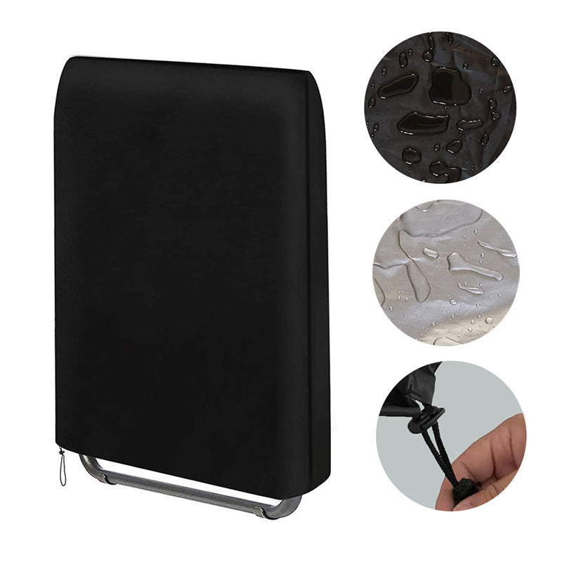 Durable 210D Oxford Fabric Chair Cover with Drawstring for Patio Garden All-Season