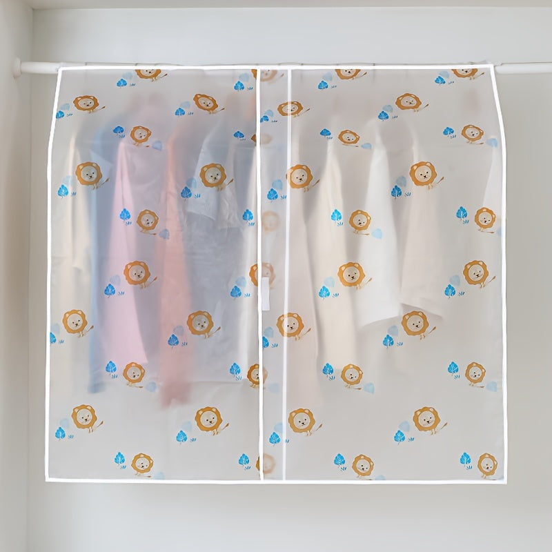 Multfilm naqshli osilib turadigan kiyim changyog'ini yopish, namlikka chidamli kiyim himoyachisi