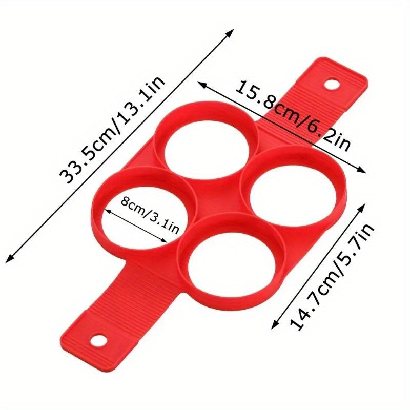 Silicone Pancake and Egg Rings Flower Shaped Nonstick Mold for Breakfast Baking