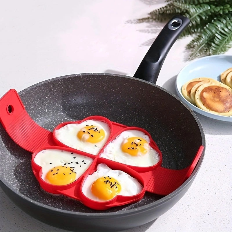 Silicone Pancake and Egg Rings Flower Shaped Nonstick Mold for Breakfast Baking