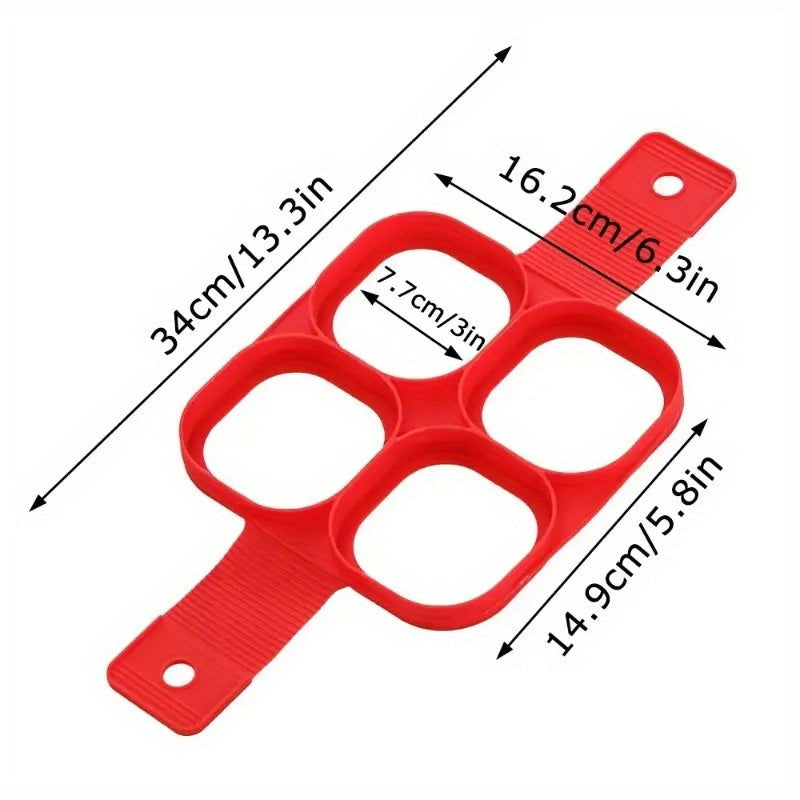 Silicone Pancake and Egg Rings Flower Shaped Nonstick Mold for Breakfast Baking