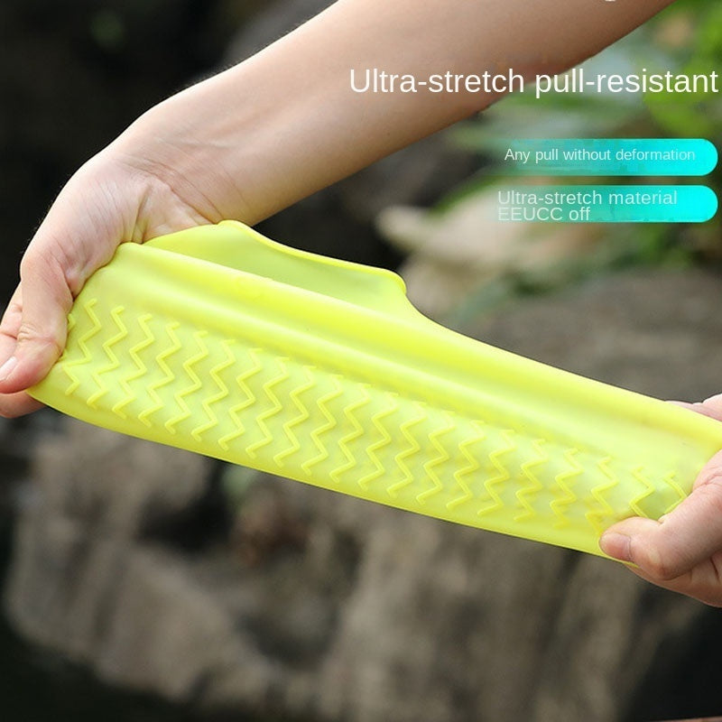 Reusable Waterproof Shoe Covers Pair Non-Slip Plastic Rain Protectors for Outdoor Shoes