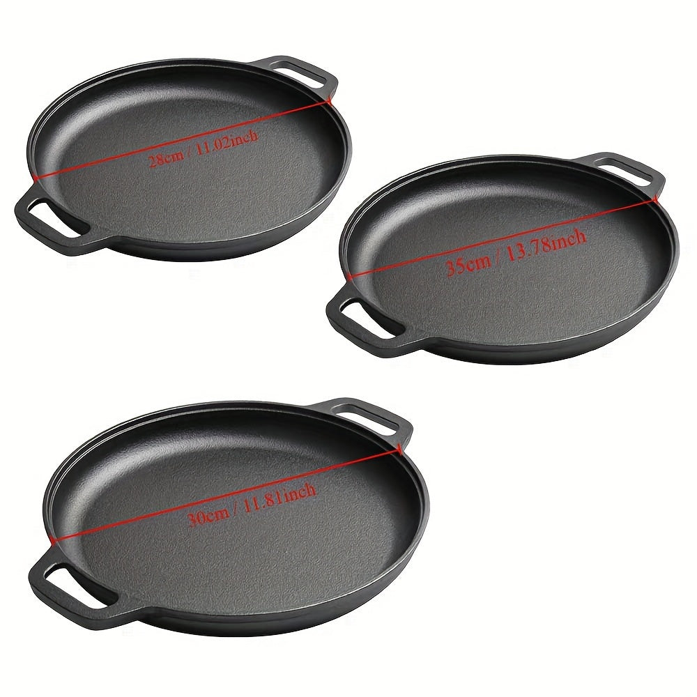 Cast Iron Pizza Pan 12 Inch Durable Versatile Baking and Grilling Skillet