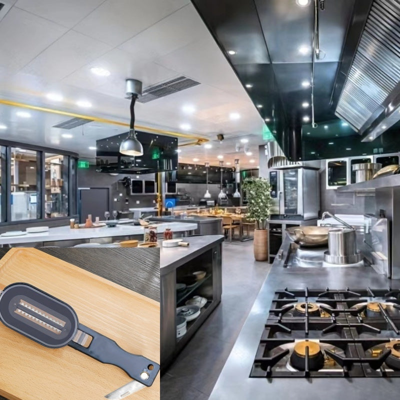 Скребок для рыбы из полипропилена с защитным чехлом - кухонный инструмент для домашнего использования - прочный и легкий в очистке