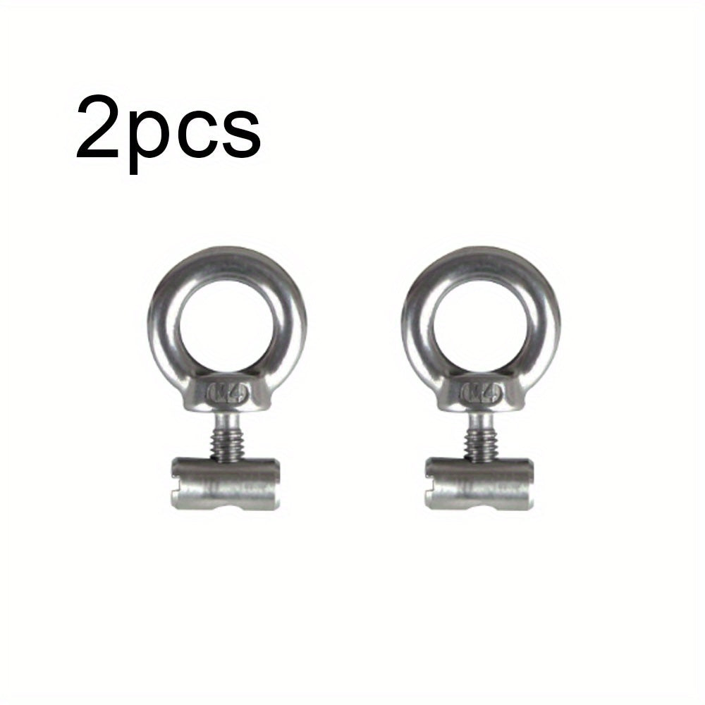 2 dona zanglamaydigan po'latdan yasalgan shiyponlar uchun karavonlar va RV shiyponlari uchun to'siq stoplari