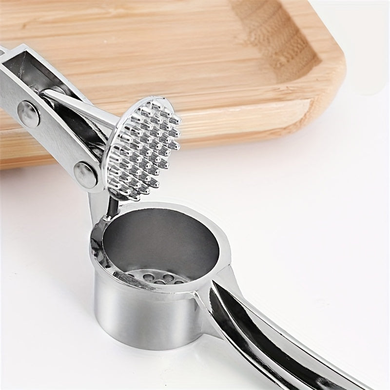 Handheld Metal Garlic Press for Crushing Garlic and Ginger Kitchen Tool